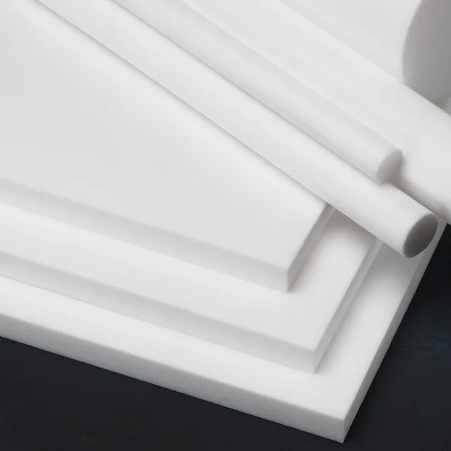 White PTFE sheets and rods